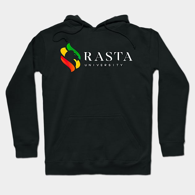 Rasta University Logo Reggae Hoodie by rastauniversity